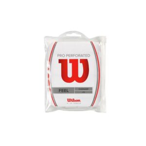 WILSON PRO OVERGRIP PERFORATED 12PK WHITE