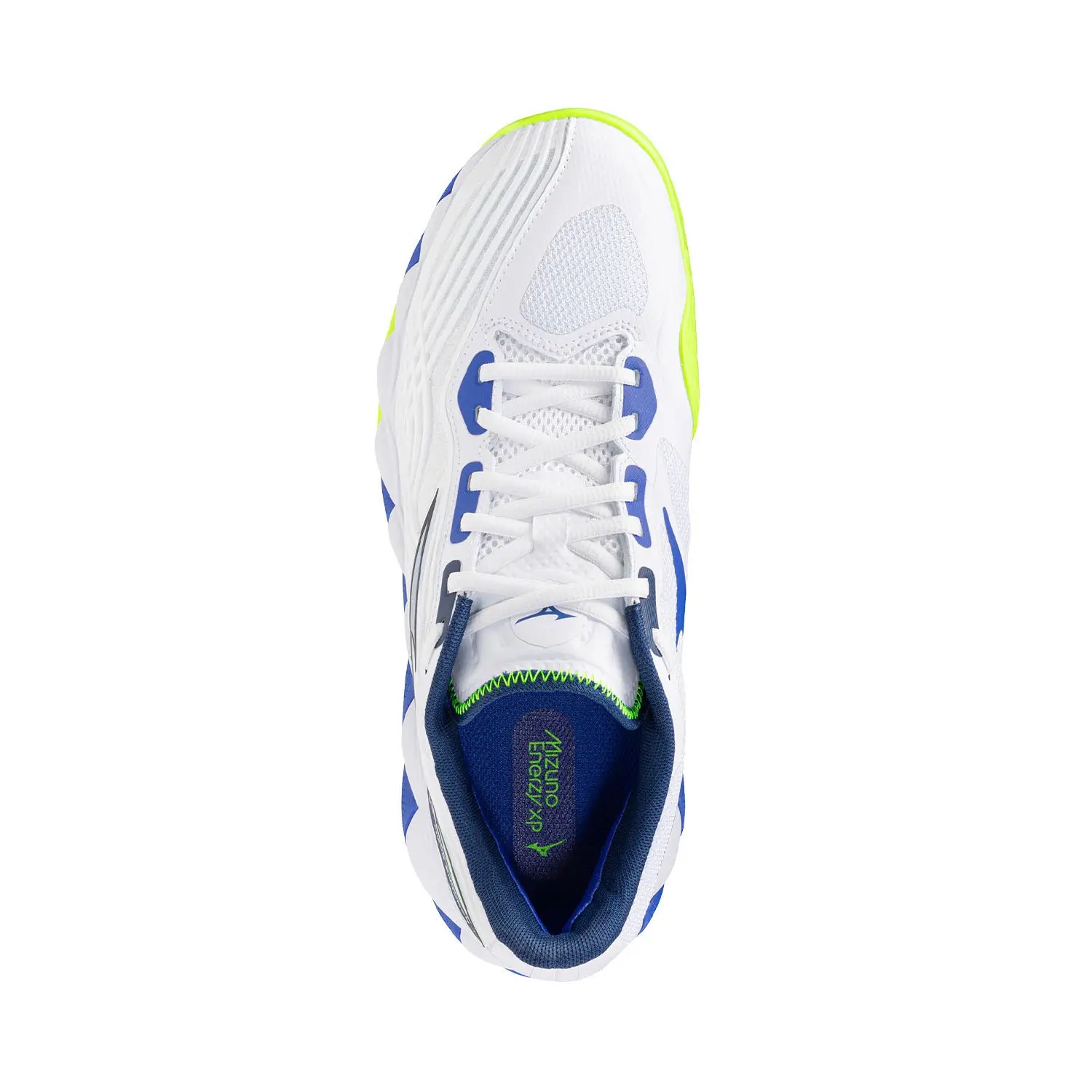 MIZUNO WAVE ENFORCE TOUR 2 CLAY COURT WHITE/BLUE/FLUORESCENT YELLOW 61GC2603 - Image 3