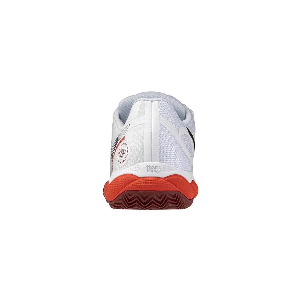MIZUNO WAVE ENFORCE COURT CLAY WHITE/CORAL 61GC2435 - Image 2